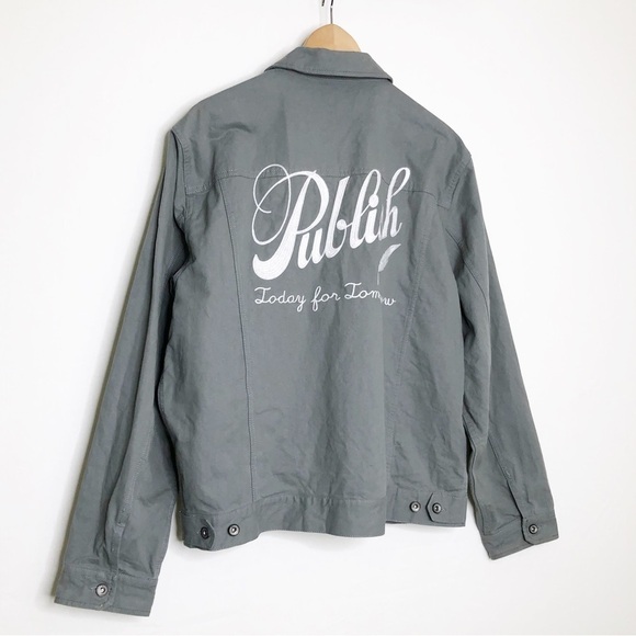 Publish brand unisex olive green jacket - Picture 11 of 12